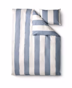 WEICHE UND KUSCHELIGE BETTWÄSCHE VON MAISON TRIQUE - HELLBLAUER RAND