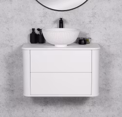 BLANCO 80cm hvit skap med servant