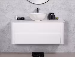 BLANCO 120cm hvit skap med servant