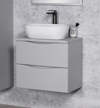 ELYA 60cm grått  skap med servant
