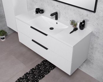 ELIN 120cm hvit skap med servant