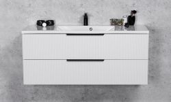 ELIN 120cm hvit skap med servant