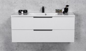 ELIN 120cm hvit skap med servant