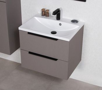 ELIN 60cm silky sand farge skap med servant