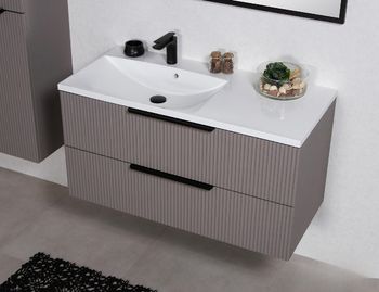 ELIN 100cm silky sand farge skap med servant