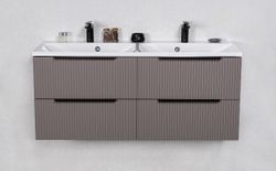 ELIN 120cm silky sand farge skap med 4 skuffer og servant