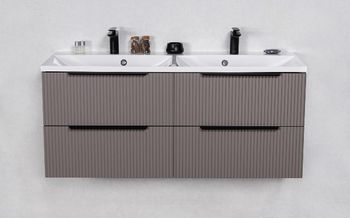 ELIN 120cm silky sand farge skap med 4 skuffer og servant