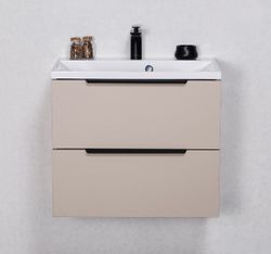ELIN SOFT 60cm mild sand farge skap med servant
