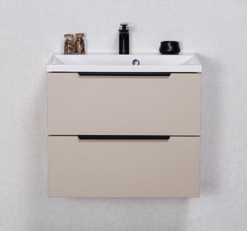 ELIN SOFT 60cm mild sand farge skap med servant