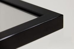 FRAMO speil  i sort aluminiumsramme - 100 x 65cm