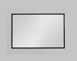 FRAMO speil  i sort aluminiumsramme - 100 x 65cm