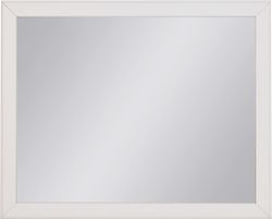 RETRO speil 100 x 80 cm, hvit mdf ramme