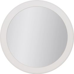 RETRO rundt speil Ø70cm, hvit mdf ramme