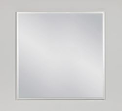 FRAMO speil  i sølvfarget aluminiumsramme - 80 x 80cm