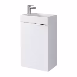 LIMI 40cm (392 x 550 x 219 mm) hvit baderomsskap med servant