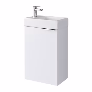 LIMI 40cm (392 x 550 x 219 mm) hvit baderomsskap med servant