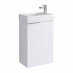 LIMI 40cm (392 x 550 x 219 mm) hvit baderomsskap med servant