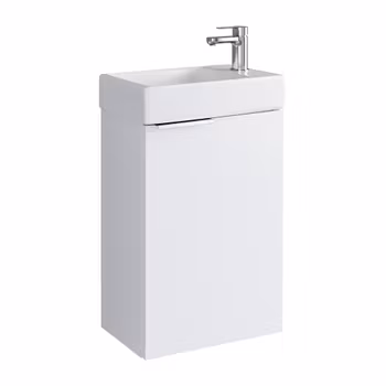 LIMI 40cm (392 x 550 x 219 mm) hvit baderomsskap med servant