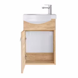 SELECT 40cm (368 x 550 x 214 mm) eik baderomsskap med servant
