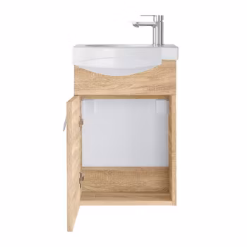 SELECT 40cm (368 x 550 x 214 mm) eik baderomsskap med servant