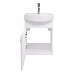 SELECT 40cm (408 x 550 x 257 mm) hvit baderomsskap med servant