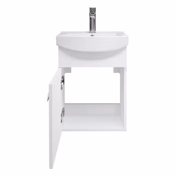 SELECT 40cm (408 x 550 x 257 mm) hvit baderomsskap med servant