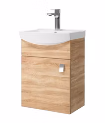 SELECT 40cm (408 x 550 x 257 mm) eik baderomsskap med servant