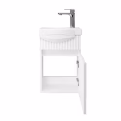 HEIDI 40cm (368 x 550 x 216 mm) matt hvit baderomsskap med servant