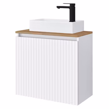 HEIDI 56cm (560 x 550 x 300 mm) hvit baderomsskap med servant