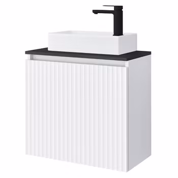 HEIDI 56cm (560 x 550 x 300 mm) hvit baderomsskap med servant