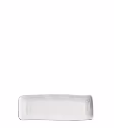 Bruka Design Fat Rektangulärt 13x34 cm, vit relief