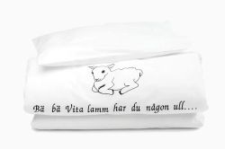 Bä bä vita lamm påslakanset
