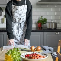 Förkläde Maj mörkgrå