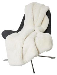 Pläd Fluffy Ivory