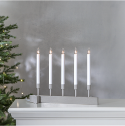 Vind ljusstake beige