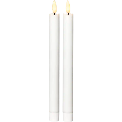Led antikljus vit 2-pack
