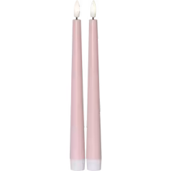 Led antikljus rosa 2-pack