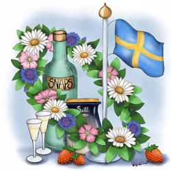 Sommarfest servetter