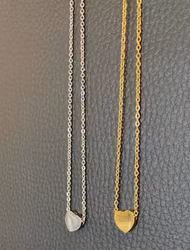 Hjärta halsband silver