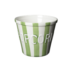 Popcornskål grön stripes