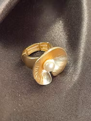 Pärla ring guld
