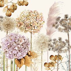 Dried Flowers lunchservett