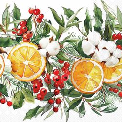 Winter oranges kaffeservett