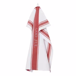 Kökshandduk God Jul, Mörkröd/Vit 50x70cm