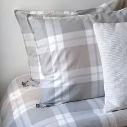 Algot påslakan sand/grå