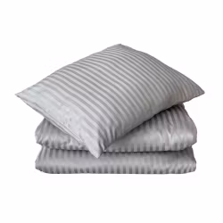 Satinpåslakanset 2-dels Pearl, Grå 150x210cm