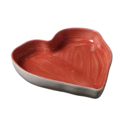 Pajform Hjärta mellan röd
