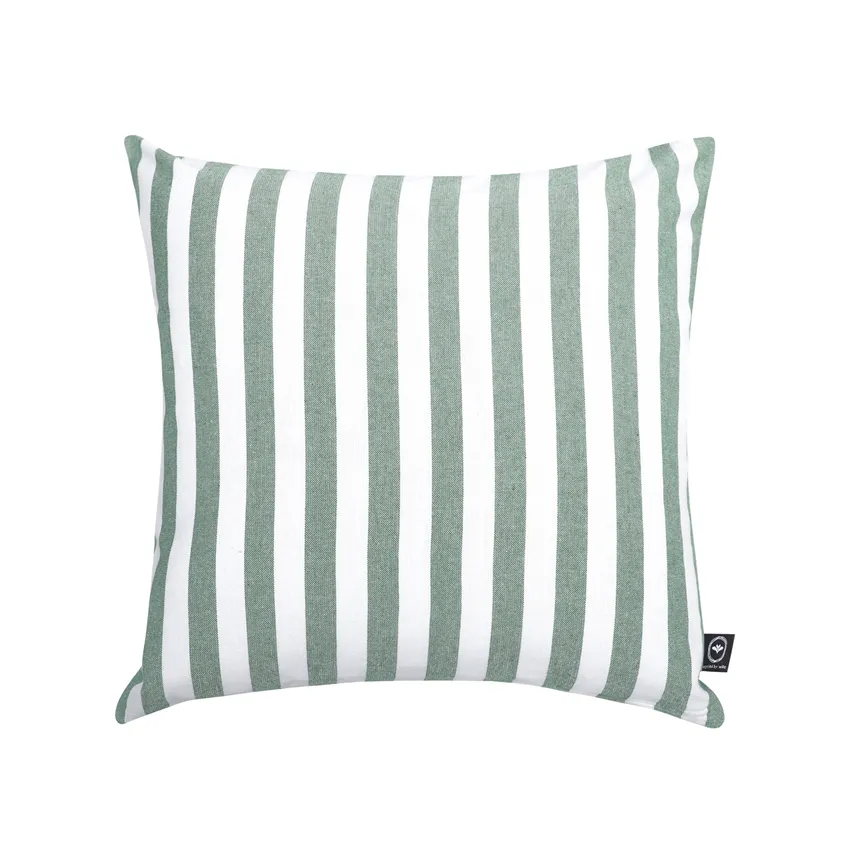 Pelle Kuddfodral Grön/Vit 45x45