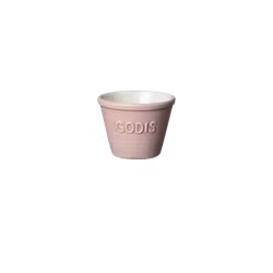 Bruka Design Godisskål m vit text, liten rosa