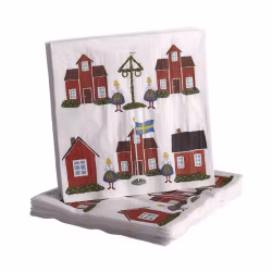 Lunchservett En smak av Sverige 33x33cm